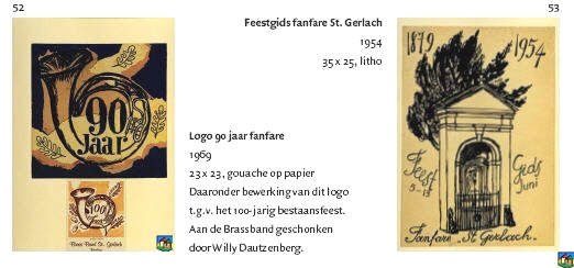 Logo 90 jaar fanfare / Feestgids fanfare St. Gerlach